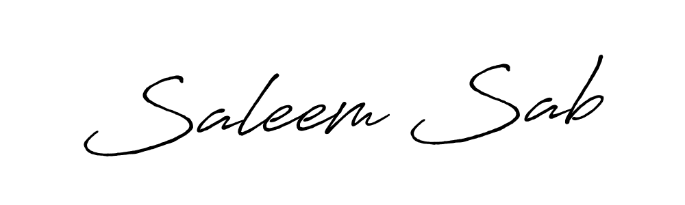 Also we have Saleem Sab name is the best signature style. Create professional handwritten signature collection using Antro_Vectra_Bolder autograph style. Saleem Sab signature style 7 images and pictures png