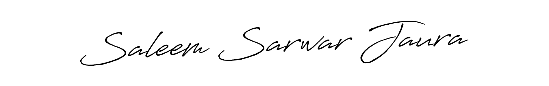 Make a beautiful signature design for name Saleem Sarwar Jaura. With this signature (Antro_Vectra_Bolder) style, you can create a handwritten signature for free. Saleem Sarwar Jaura signature style 7 images and pictures png