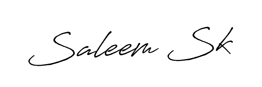 How to make Saleem Sk signature? Antro_Vectra_Bolder is a professional autograph style. Create handwritten signature for Saleem Sk name. Saleem Sk signature style 7 images and pictures png