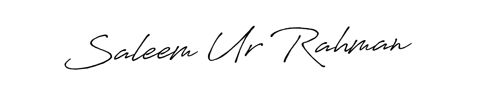 Also You can easily find your signature by using the search form. We will create Saleem Ur Rahman name handwritten signature images for you free of cost using Antro_Vectra_Bolder sign style. Saleem Ur Rahman signature style 7 images and pictures png