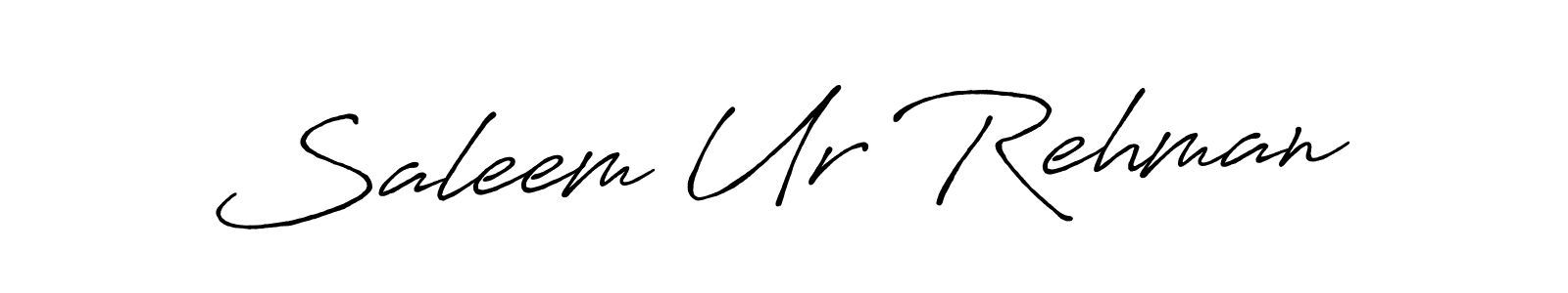 Saleem Ur Rehman stylish signature style. Best Handwritten Sign (Antro_Vectra_Bolder) for my name. Handwritten Signature Collection Ideas for my name Saleem Ur Rehman. Saleem Ur Rehman signature style 7 images and pictures png