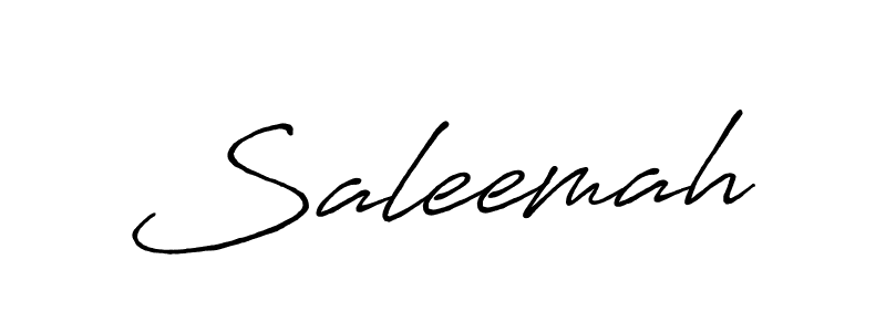 Make a beautiful signature design for name Saleemah. With this signature (Antro_Vectra_Bolder) style, you can create a handwritten signature for free. Saleemah signature style 7 images and pictures png