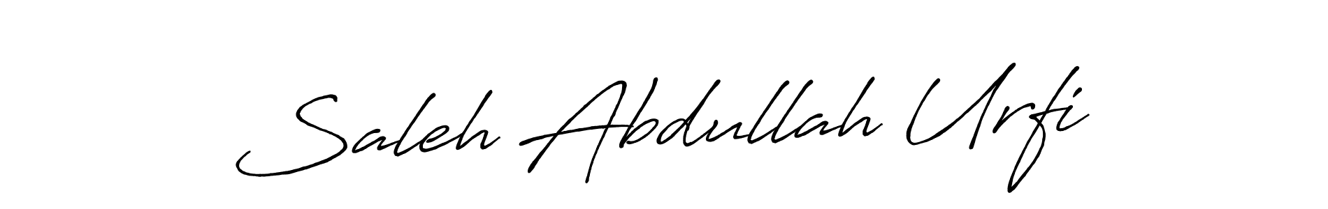 Use a signature maker to create a handwritten signature online. With this signature software, you can design (Antro_Vectra_Bolder) your own signature for name Saleh Abdullah Urfi. Saleh Abdullah Urfi signature style 7 images and pictures png