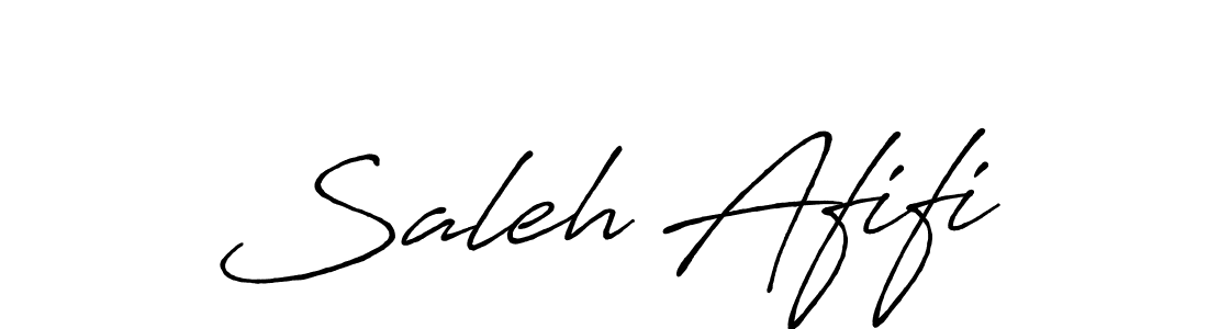 Saleh Afifi stylish signature style. Best Handwritten Sign (Antro_Vectra_Bolder) for my name. Handwritten Signature Collection Ideas for my name Saleh Afifi. Saleh Afifi signature style 7 images and pictures png