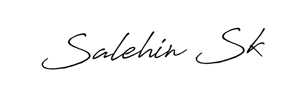 Make a beautiful signature design for name Salehin Sk. With this signature (Antro_Vectra_Bolder) style, you can create a handwritten signature for free. Salehin Sk signature style 7 images and pictures png