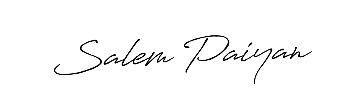 Salem Paiyan stylish signature style. Best Handwritten Sign (Antro_Vectra_Bolder) for my name. Handwritten Signature Collection Ideas for my name Salem Paiyan. Salem Paiyan signature style 7 images and pictures png