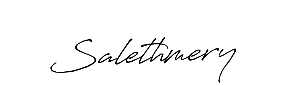 Use a signature maker to create a handwritten signature online. With this signature software, you can design (Antro_Vectra_Bolder) your own signature for name Salethmery. Salethmery signature style 7 images and pictures png