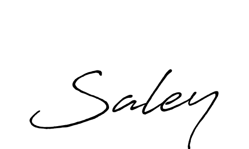 Make a beautiful signature design for name Saley. With this signature (Antro_Vectra_Bolder) style, you can create a handwritten signature for free. Saley signature style 7 images and pictures png