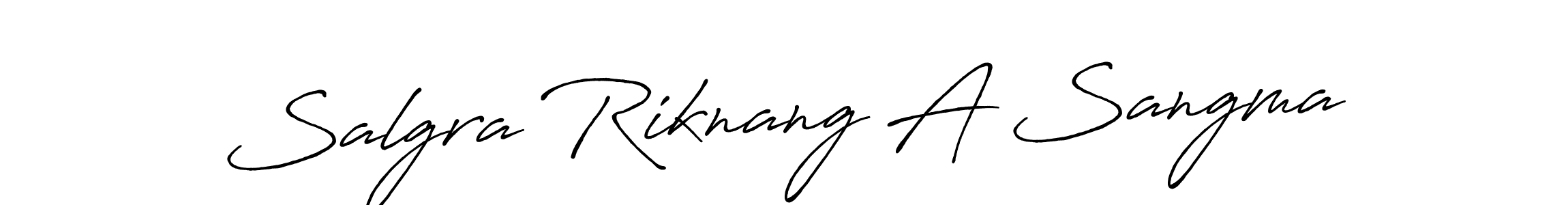 Salgra Riknang A Sangma stylish signature style. Best Handwritten Sign (Antro_Vectra_Bolder) for my name. Handwritten Signature Collection Ideas for my name Salgra Riknang A Sangma. Salgra Riknang A Sangma signature style 7 images and pictures png