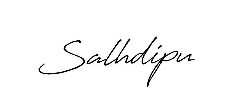 How to make Salhdipu signature? Antro_Vectra_Bolder is a professional autograph style. Create handwritten signature for Salhdipu name. Salhdipu signature style 7 images and pictures png