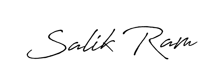 It looks lik you need a new signature style for name Salik Ram. Design unique handwritten (Antro_Vectra_Bolder) signature with our free signature maker in just a few clicks. Salik Ram signature style 7 images and pictures png