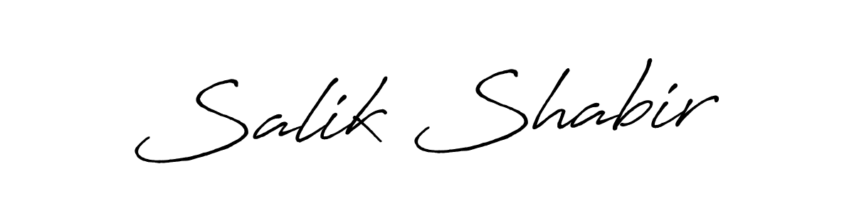 Also You can easily find your signature by using the search form. We will create Salik Shabir name handwritten signature images for you free of cost using Antro_Vectra_Bolder sign style. Salik Shabir signature style 7 images and pictures png