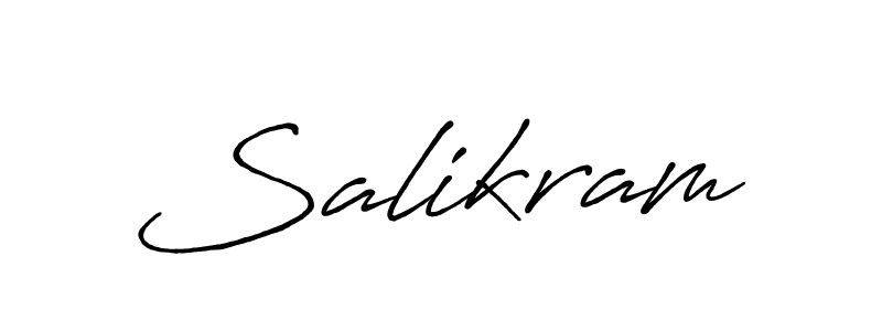 You should practise on your own different ways (Antro_Vectra_Bolder) to write your name (Salikram) in signature. don't let someone else do it for you. Salikram signature style 7 images and pictures png