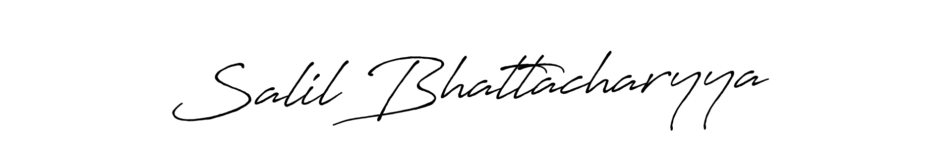 Use a signature maker to create a handwritten signature online. With this signature software, you can design (Antro_Vectra_Bolder) your own signature for name Salil Bhattacharyya. Salil Bhattacharyya signature style 7 images and pictures png