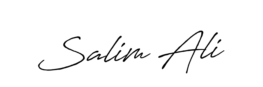 Salim Ali stylish signature style. Best Handwritten Sign (Antro_Vectra_Bolder) for my name. Handwritten Signature Collection Ideas for my name Salim Ali. Salim Ali signature style 7 images and pictures png