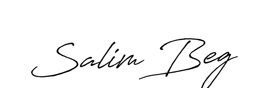 Make a beautiful signature design for name Salim Beg. With this signature (Antro_Vectra_Bolder) style, you can create a handwritten signature for free. Salim Beg signature style 7 images and pictures png