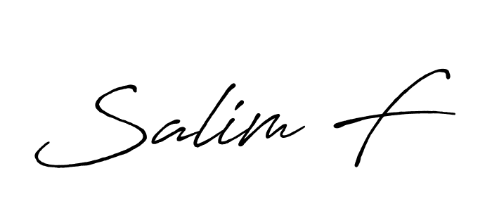 Salim F stylish signature style. Best Handwritten Sign (Antro_Vectra_Bolder) for my name. Handwritten Signature Collection Ideas for my name Salim F. Salim F signature style 7 images and pictures png