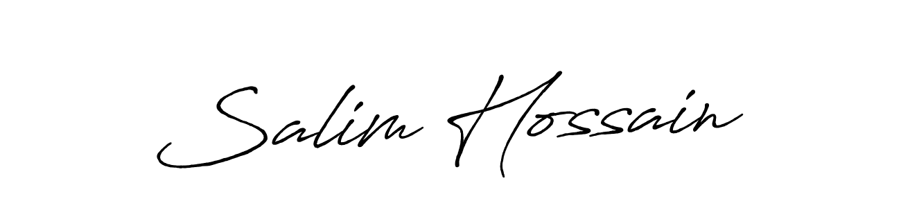 Also we have Salim Hossain name is the best signature style. Create professional handwritten signature collection using Antro_Vectra_Bolder autograph style. Salim Hossain signature style 7 images and pictures png