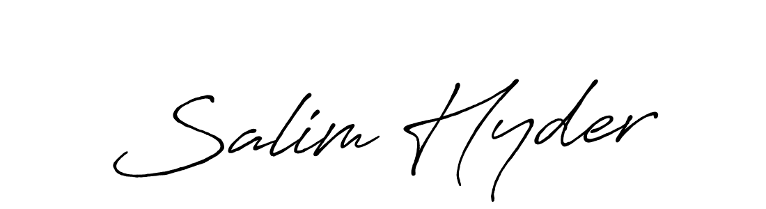 How to Draw Salim Hyder signature style? Antro_Vectra_Bolder is a latest design signature styles for name Salim Hyder. Salim Hyder signature style 7 images and pictures png