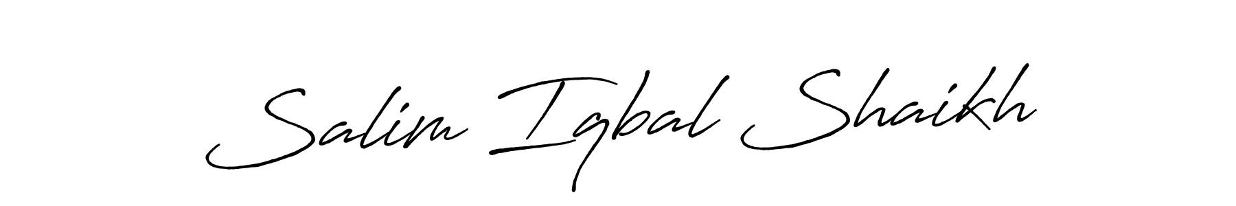 Also You can easily find your signature by using the search form. We will create Salim Iqbal Shaikh name handwritten signature images for you free of cost using Antro_Vectra_Bolder sign style. Salim Iqbal Shaikh signature style 7 images and pictures png