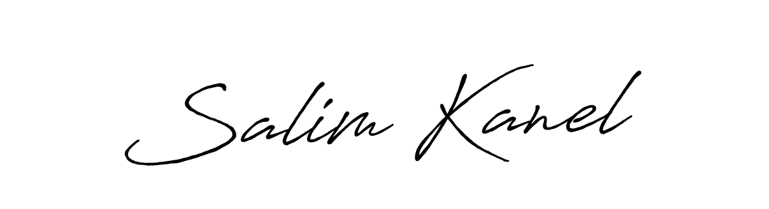 Create a beautiful signature design for name Salim Kanel. With this signature (Antro_Vectra_Bolder) fonts, you can make a handwritten signature for free. Salim Kanel signature style 7 images and pictures png