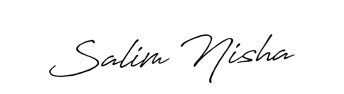 How to Draw Salim Nisha signature style? Antro_Vectra_Bolder is a latest design signature styles for name Salim Nisha. Salim Nisha signature style 7 images and pictures png