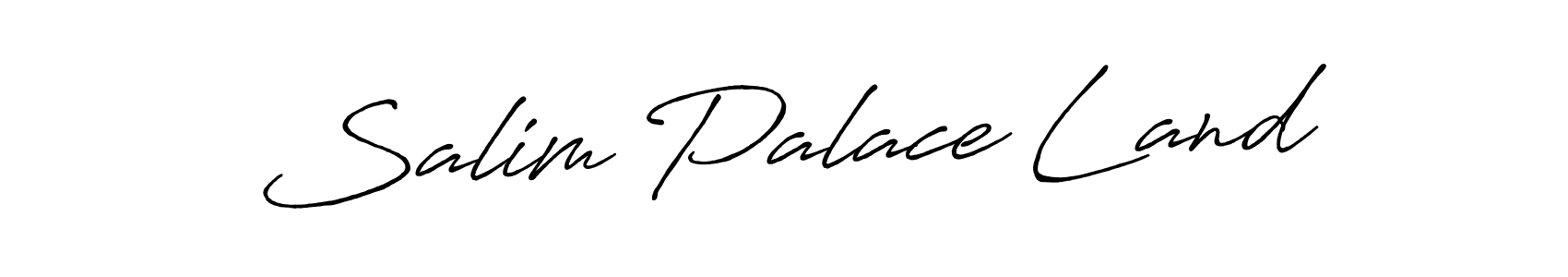 Make a beautiful signature design for name Salim Palace Land. With this signature (Antro_Vectra_Bolder) style, you can create a handwritten signature for free. Salim Palace Land signature style 7 images and pictures png