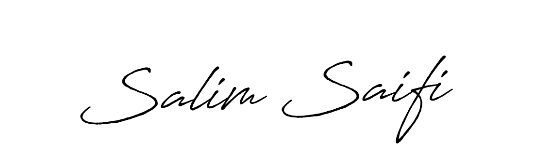 How to make Salim Saifi name signature. Use Antro_Vectra_Bolder style for creating short signs online. This is the latest handwritten sign. Salim Saifi signature style 7 images and pictures png