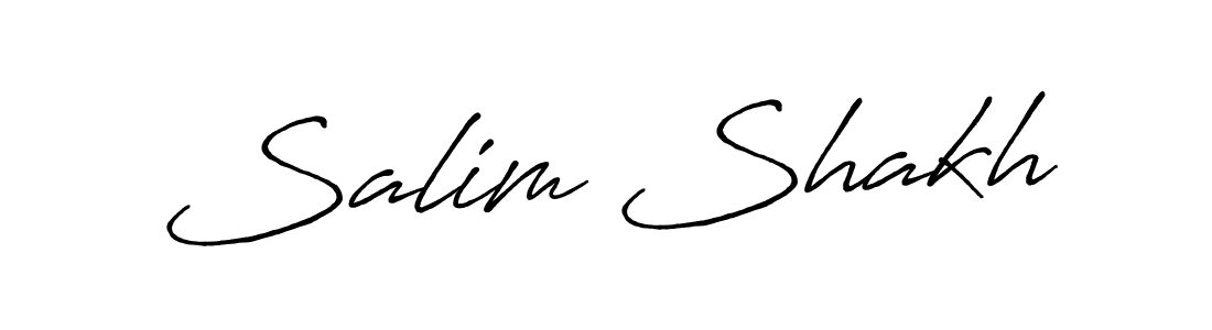 Design your own signature with our free online signature maker. With this signature software, you can create a handwritten (Antro_Vectra_Bolder) signature for name Salim Shakh. Salim Shakh signature style 7 images and pictures png