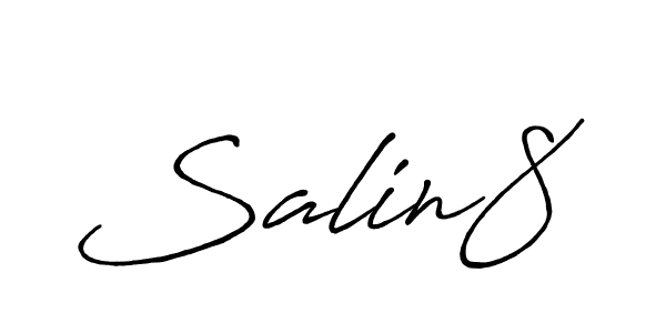 Design your own signature with our free online signature maker. With this signature software, you can create a handwritten (Antro_Vectra_Bolder) signature for name Salin8. Salin8 signature style 7 images and pictures png