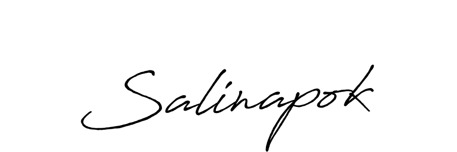 How to make Salinapok name signature. Use Antro_Vectra_Bolder style for creating short signs online. This is the latest handwritten sign. Salinapok signature style 7 images and pictures png