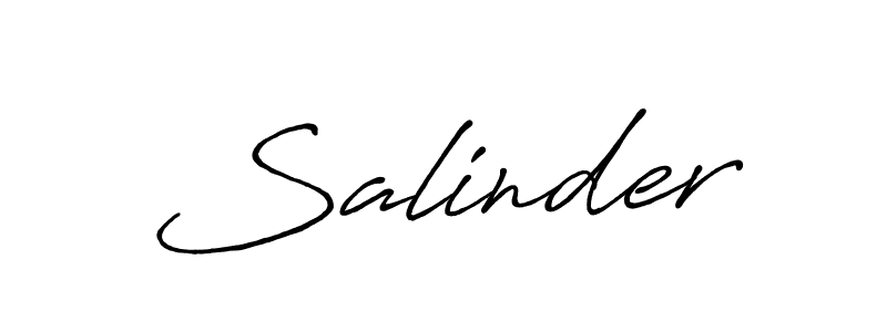 You should practise on your own different ways (Antro_Vectra_Bolder) to write your name (Salinder) in signature. don't let someone else do it for you. Salinder signature style 7 images and pictures png