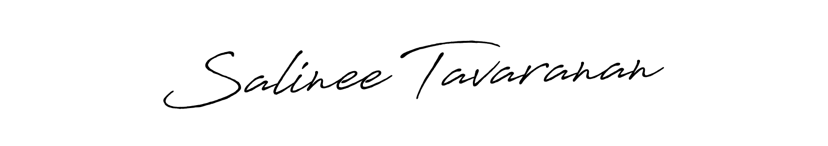 Make a beautiful signature design for name Salinee Tavaranan. With this signature (Antro_Vectra_Bolder) style, you can create a handwritten signature for free. Salinee Tavaranan signature style 7 images and pictures png