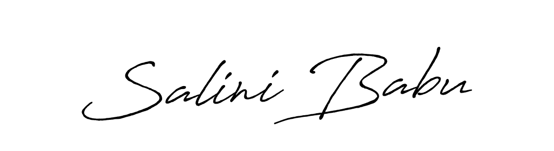 Use a signature maker to create a handwritten signature online. With this signature software, you can design (Antro_Vectra_Bolder) your own signature for name Salini Babu. Salini Babu signature style 7 images and pictures png