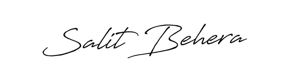 How to make Salit Behera signature? Antro_Vectra_Bolder is a professional autograph style. Create handwritten signature for Salit Behera name. Salit Behera signature style 7 images and pictures png