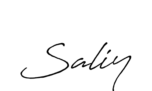 Make a beautiful signature design for name Saliy. With this signature (Antro_Vectra_Bolder) style, you can create a handwritten signature for free. Saliy signature style 7 images and pictures png