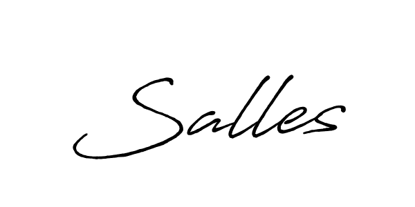 The best way (Antro_Vectra_Bolder) to make a short signature is to pick only two or three words in your name. The name Salles include a total of six letters. For converting this name. Salles signature style 7 images and pictures png