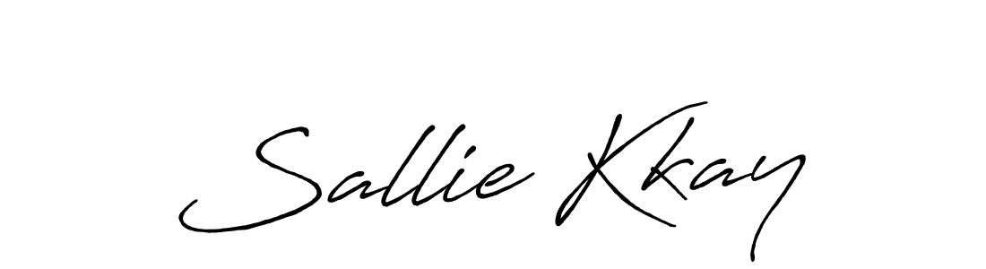 Make a beautiful signature design for name Sallie Kkay. With this signature (Antro_Vectra_Bolder) style, you can create a handwritten signature for free. Sallie Kkay signature style 7 images and pictures png