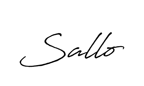 You should practise on your own different ways (Antro_Vectra_Bolder) to write your name (Sallo) in signature. don't let someone else do it for you. Sallo signature style 7 images and pictures png