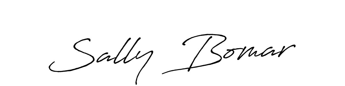 The best way (Antro_Vectra_Bolder) to make a short signature is to pick only two or three words in your name. The name Sally  Bomar include a total of six letters. For converting this name. Sally  Bomar signature style 7 images and pictures png