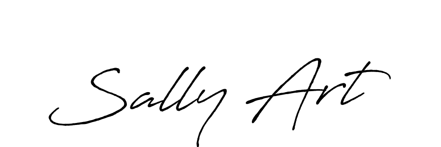 How to make Sally Art name signature. Use Antro_Vectra_Bolder style for creating short signs online. This is the latest handwritten sign. Sally Art signature style 7 images and pictures png