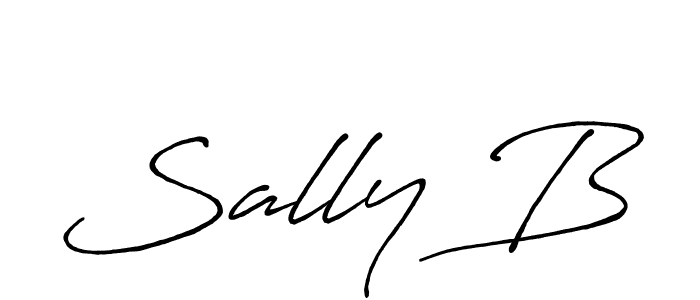 Create a beautiful signature design for name Sally B. With this signature (Antro_Vectra_Bolder) fonts, you can make a handwritten signature for free. Sally B signature style 7 images and pictures png