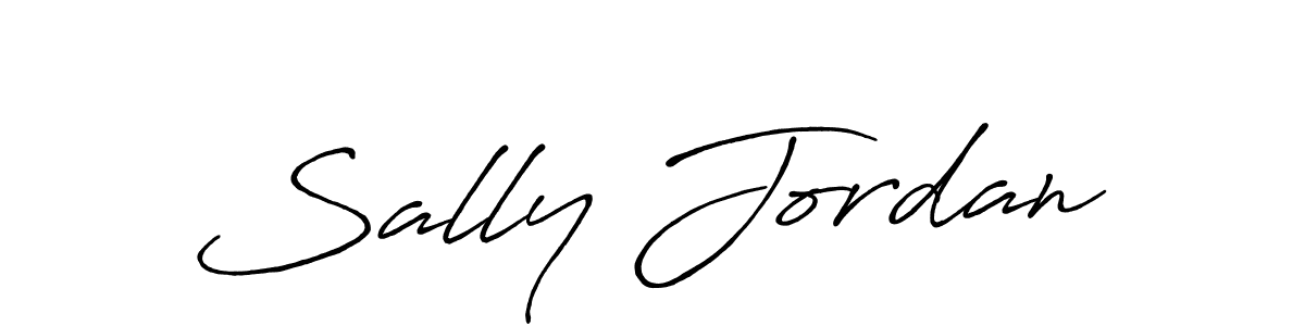 You should practise on your own different ways (Antro_Vectra_Bolder) to write your name (Sally Jordan) in signature. don't let someone else do it for you. Sally Jordan signature style 7 images and pictures png