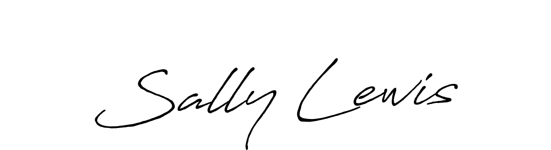 You should practise on your own different ways (Antro_Vectra_Bolder) to write your name (Sally Lewis) in signature. don't let someone else do it for you. Sally Lewis signature style 7 images and pictures png