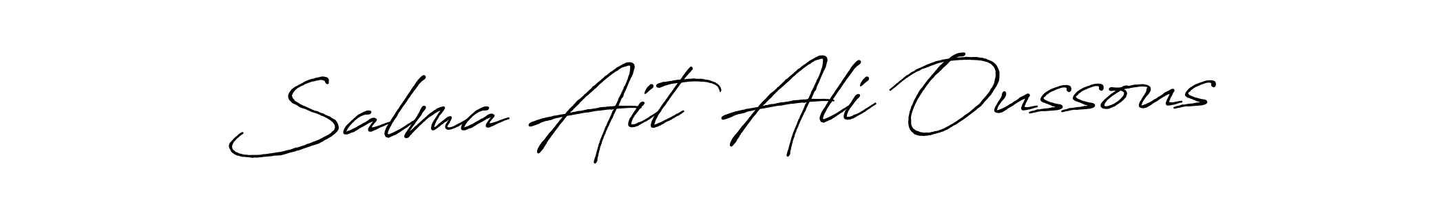 You can use this online signature creator to create a handwritten signature for the name Salma Ait Ali Oussous. This is the best online autograph maker. Salma Ait Ali Oussous signature style 7 images and pictures png
