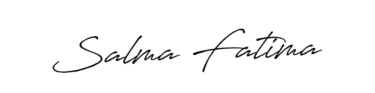 How to make Salma Fatima name signature. Use Antro_Vectra_Bolder style for creating short signs online. This is the latest handwritten sign. Salma Fatima signature style 7 images and pictures png