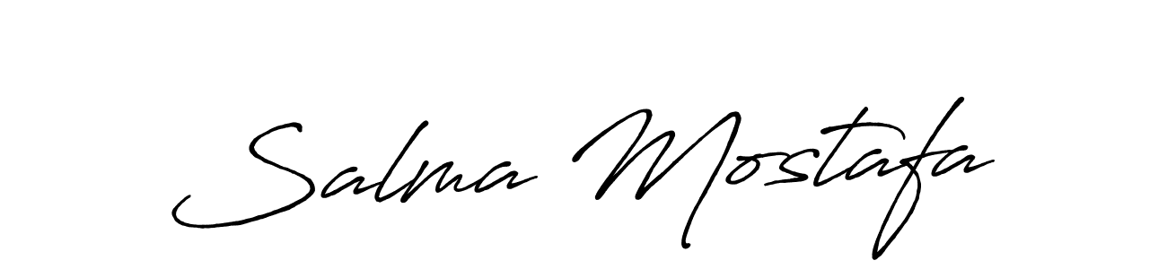 Use a signature maker to create a handwritten signature online. With this signature software, you can design (Antro_Vectra_Bolder) your own signature for name Salma Mostafa. Salma Mostafa signature style 7 images and pictures png