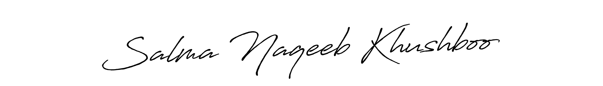 You can use this online signature creator to create a handwritten signature for the name Salma Naqeeb Khushboo. This is the best online autograph maker. Salma Naqeeb Khushboo signature style 7 images and pictures png