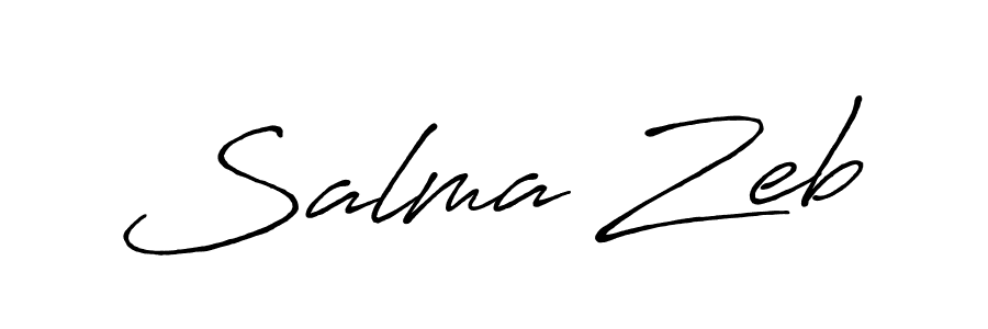 Also You can easily find your signature by using the search form. We will create Salma Zeb name handwritten signature images for you free of cost using Antro_Vectra_Bolder sign style. Salma Zeb signature style 7 images and pictures png