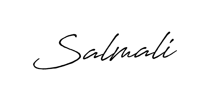 You should practise on your own different ways (Antro_Vectra_Bolder) to write your name (Salmali) in signature. don't let someone else do it for you. Salmali signature style 7 images and pictures png